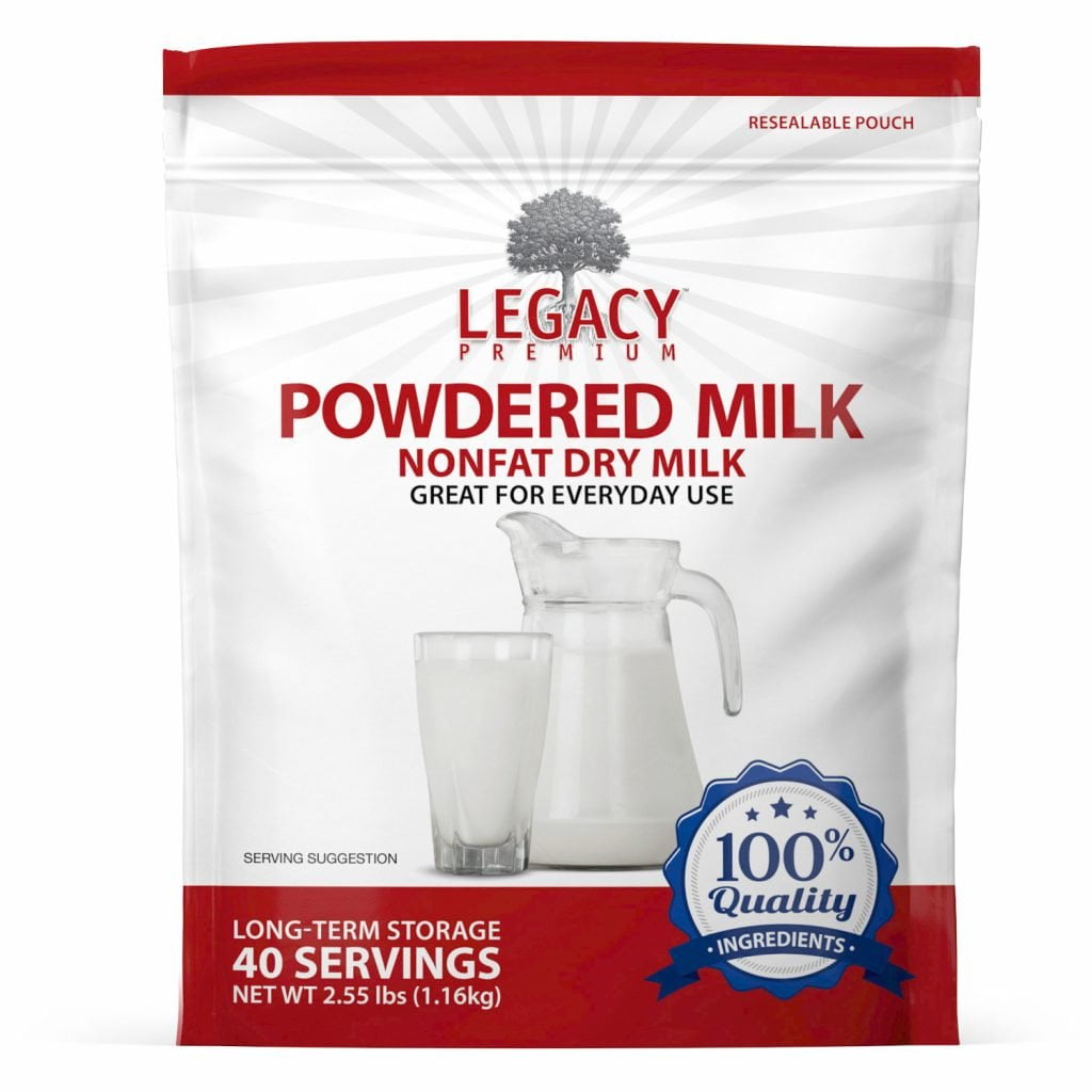 Legacy Premium Powdered Milk Pouch Front