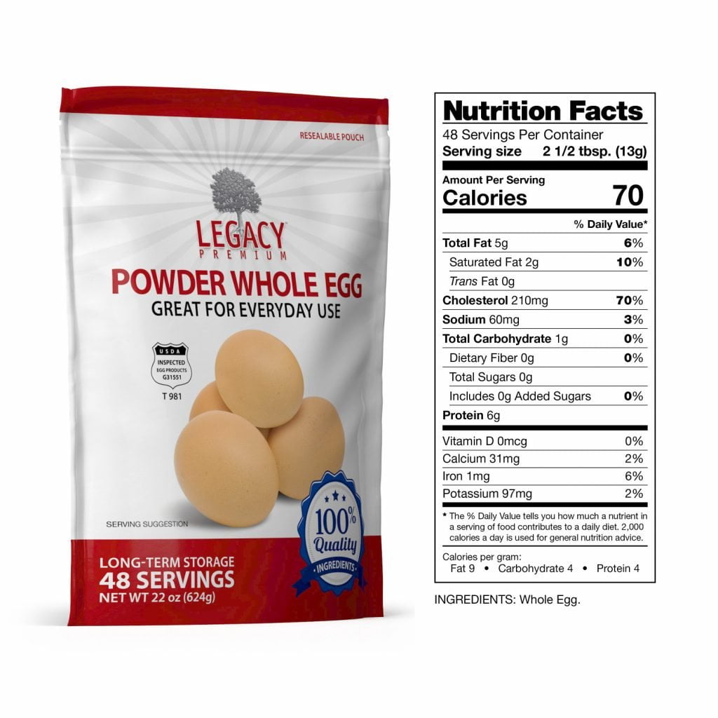 Le0003 Pouch w/ Nutrition Label