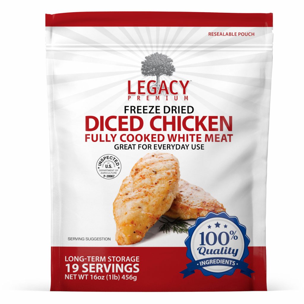 Legacy Premium Freeze Dried Chicken Pouch Front