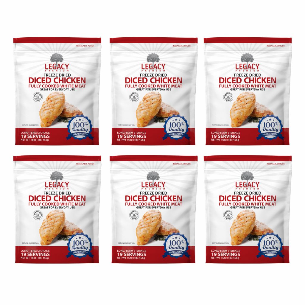 Legacy Premium Freeze Dried Chicken 6 Pouches