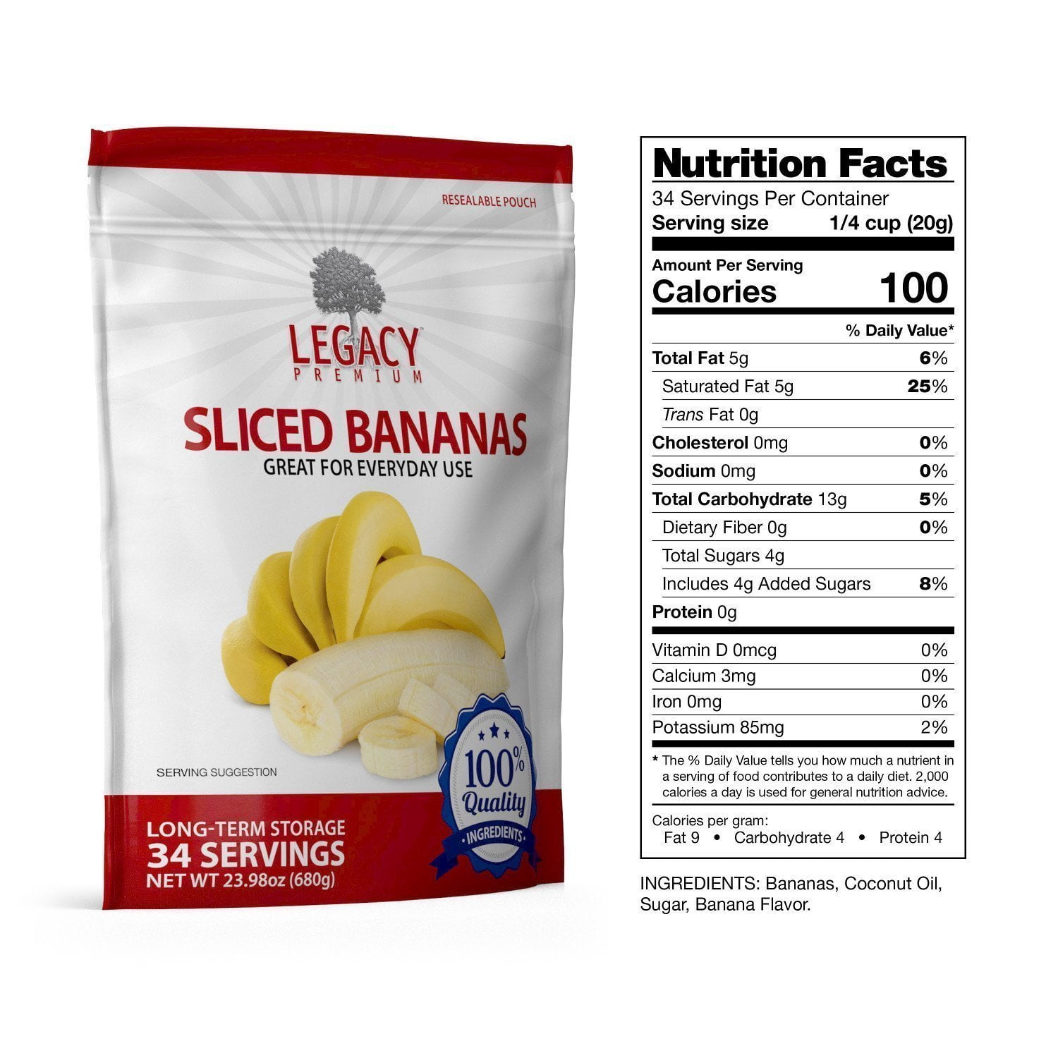 LE0012 Pouch w/ Nutrition Label