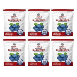 Learn About Legacy Premium Foods Legacy Premium Freeze Dried Blueberries 6 Pouches