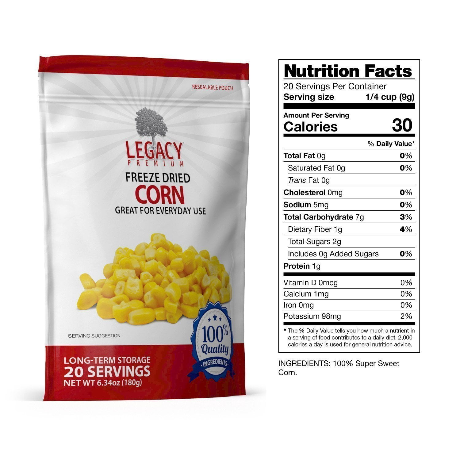 LE0020 Pouch w/ Nutrition Label
