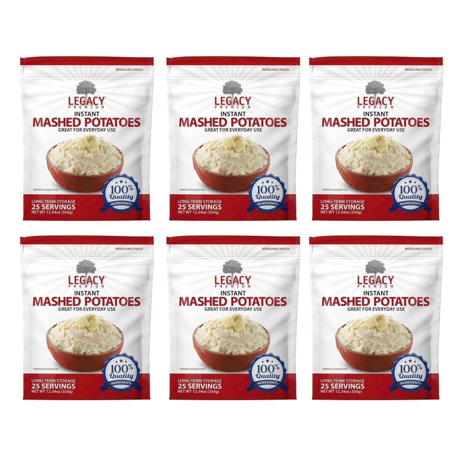 Legacy Premium Instant Mashed Potatoes 6 Pouches