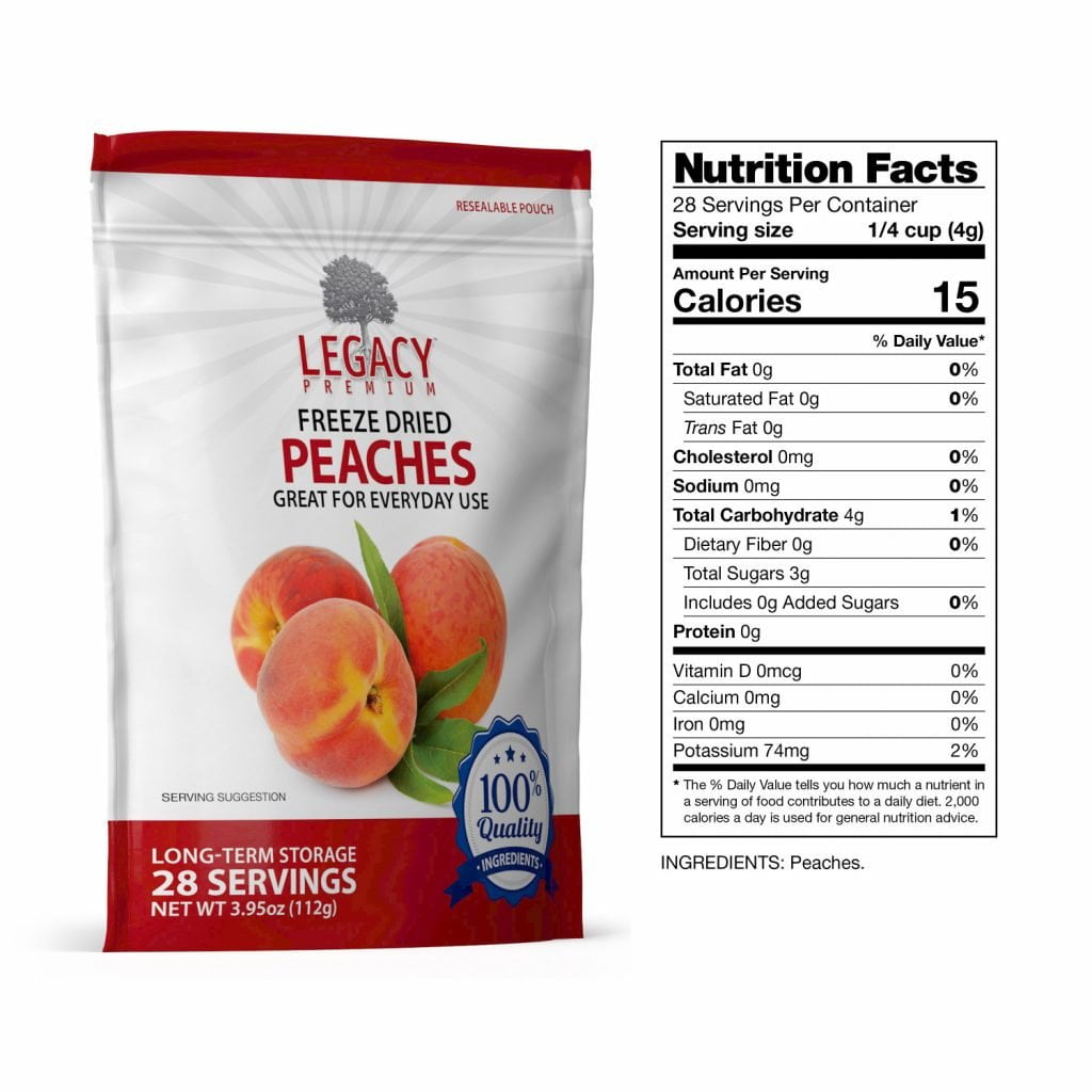 LE0026 Pouch w/ Nutrition Label