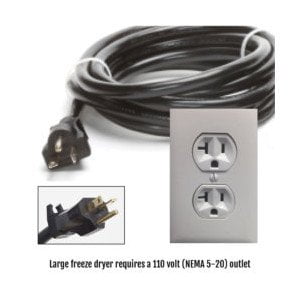 Home Freeze Dryer FAQ 110 Volt NEMA5-20 Power Cord