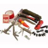rope, gloves, tape, tools