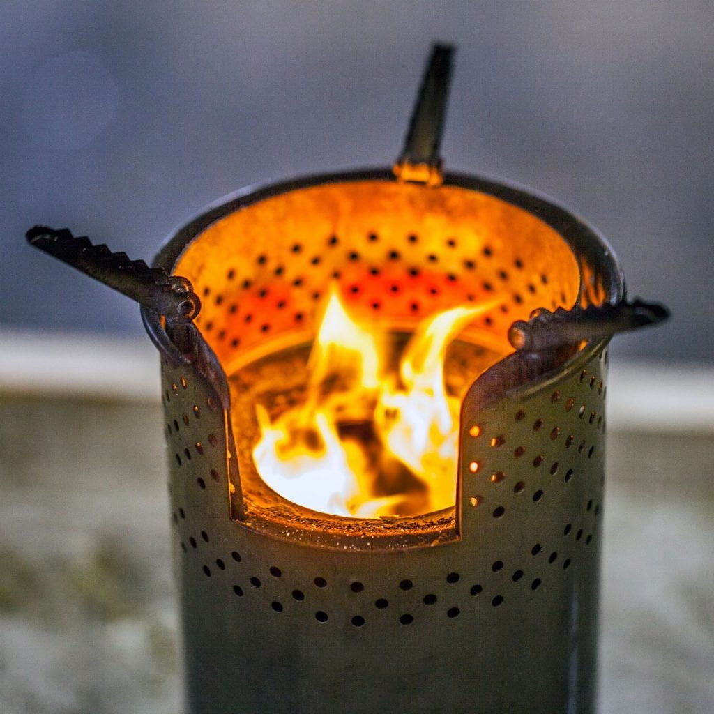 Instafire Inferno Stove burning