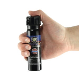Police Force 23 Pepper Spray Flip Top - 3 oz in hand