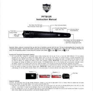 PFTB12R Instructions Cover