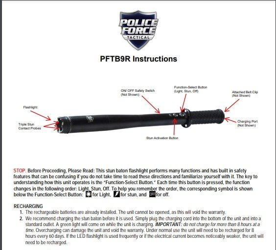 PFTB9R Instructions Cover