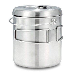 Solo Stove Pot 1800 handles folded, lid on
