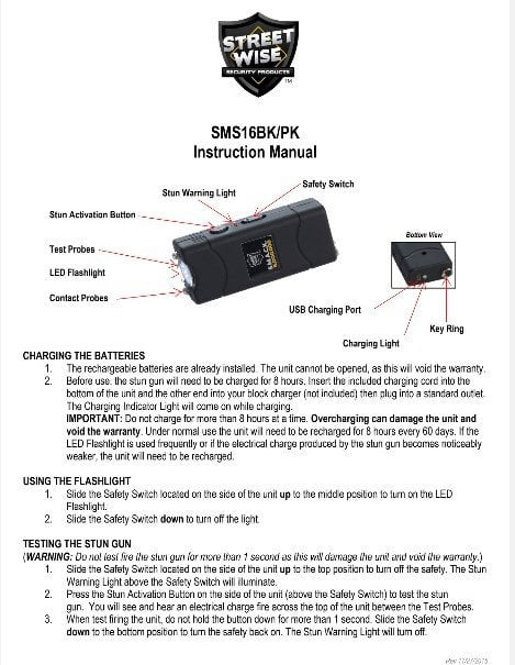 SMS16 Instructions Cover