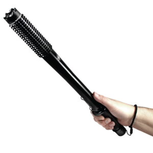Streetwise 9M Barbarian Stun Baton Flashlight in hand