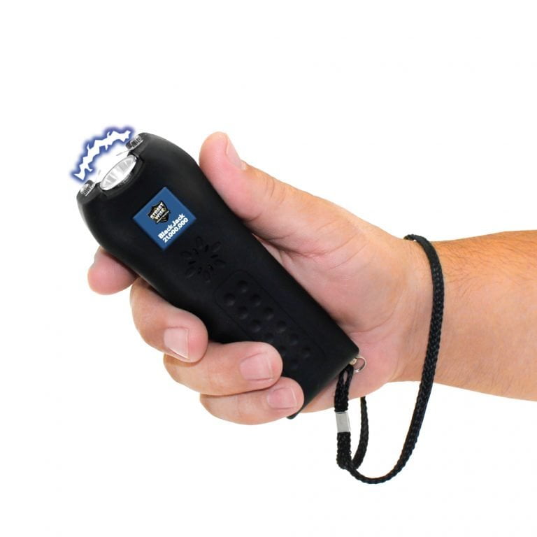 Streetwise 21M Black Jack Stun Gun - in hand