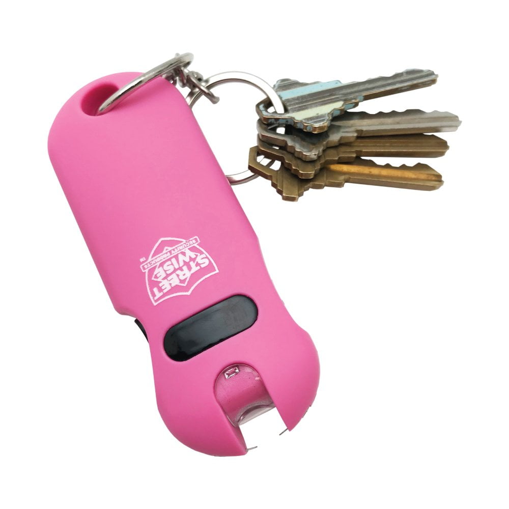 Streetwise 24M SMART Keychain Stun Gun - Pink w/ keys