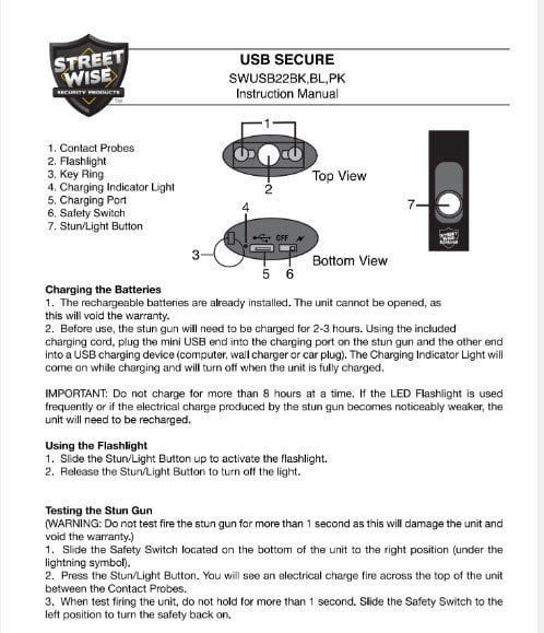 SWUSB22 Instructions Cover