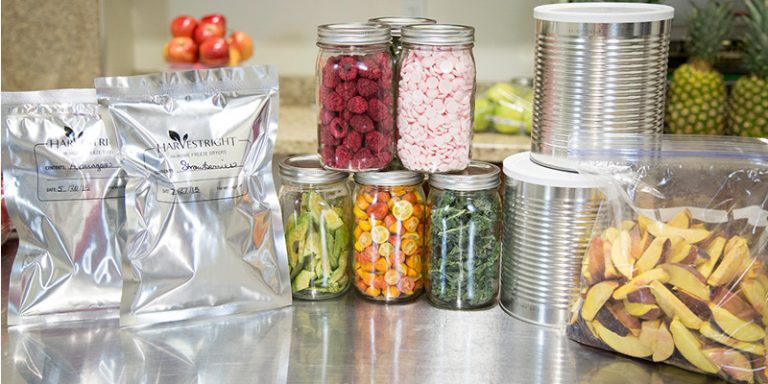 Freeze Dried Food in Containers