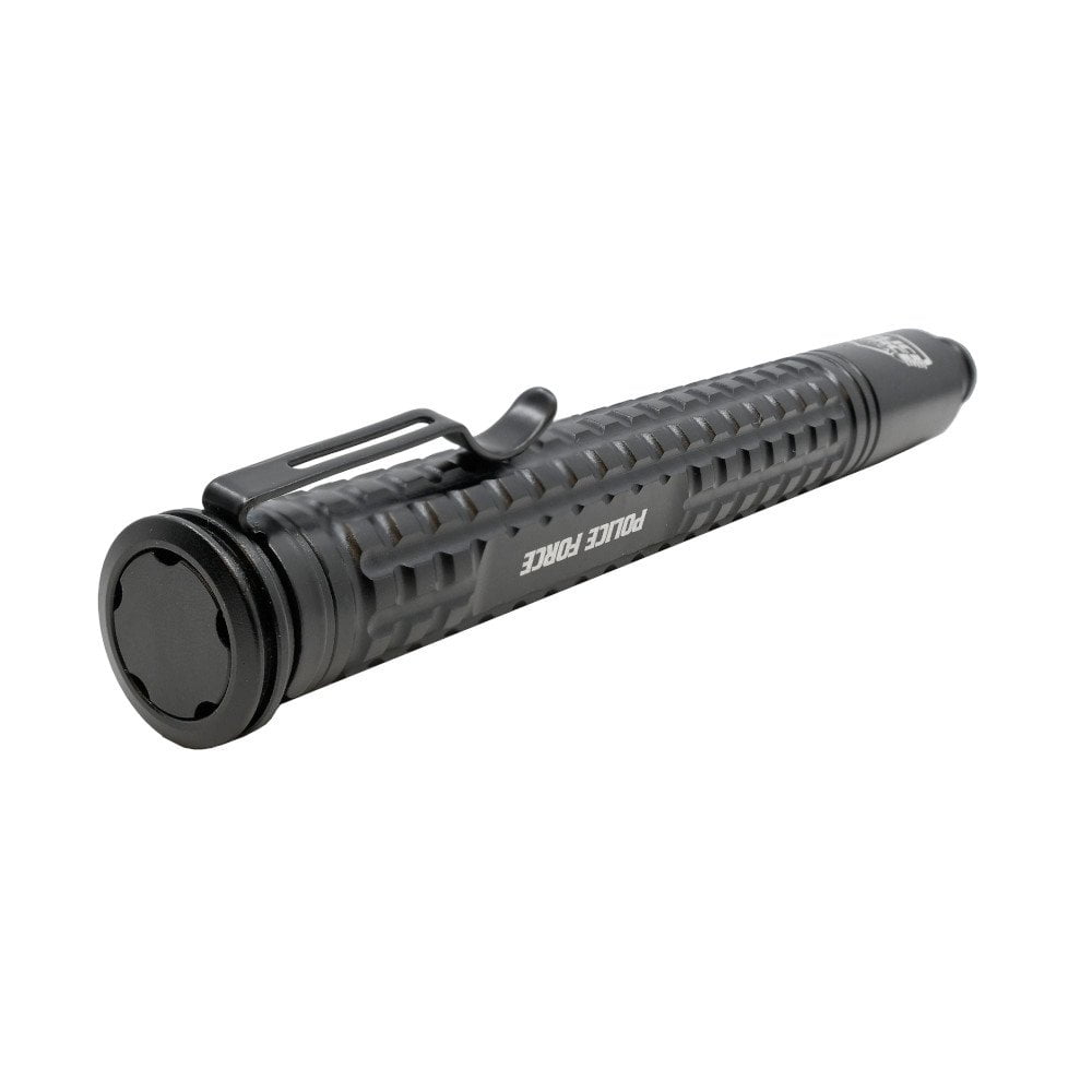 PF EZ Close Tail Press Expandable Steel Baton 16 inch baton retracted top