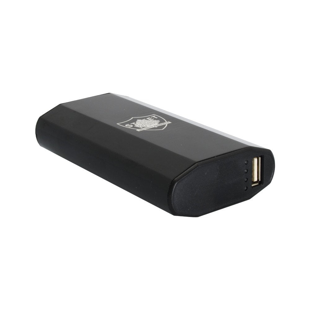 SW 28M 3-N-1 Charger Stun Gun Power Bank Flashlight front view