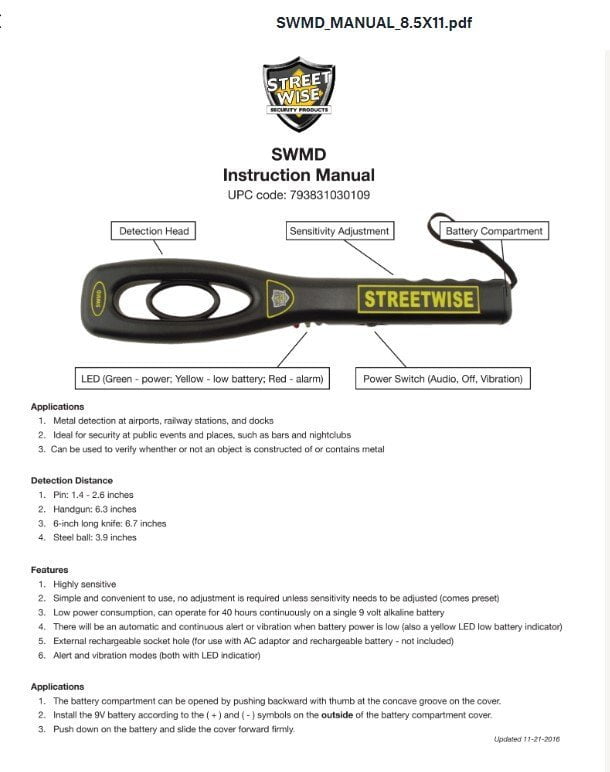 SWMD Instructions Cover