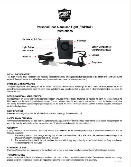 SWPDAL Instructions Cover