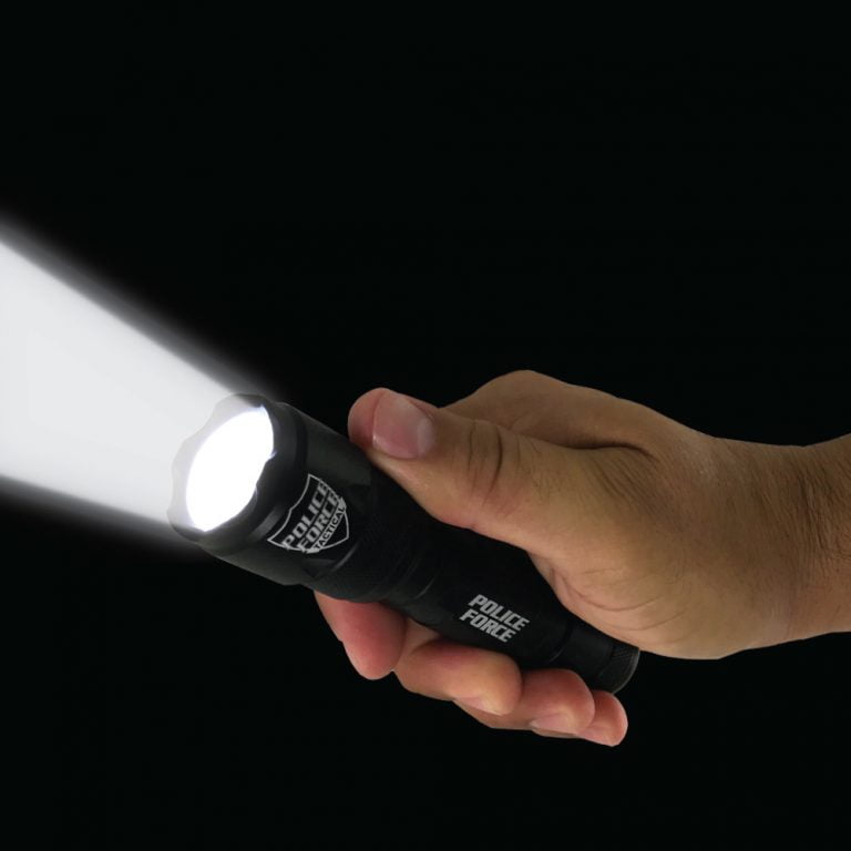 Police Force Ultra-Lite L2 LED Flashlight beam