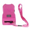 Safety Technology 80M Runt Stun Gun Pink rear view w/ lanyard