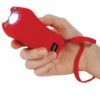 Safety Technology 80M Runt Stun Gun Red in hand