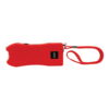 Safety Technology 80M Runt Stun Gun Red top side view w/ lanyard
