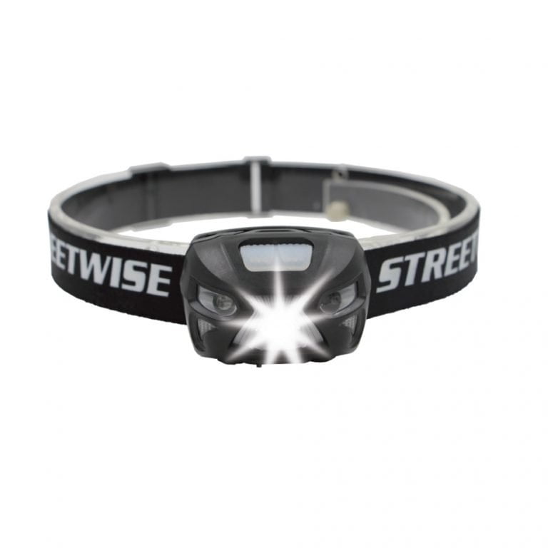 Streetwise Smart Light LED Headlamp front view lit