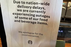 starbucks shortage sign 1626732967
