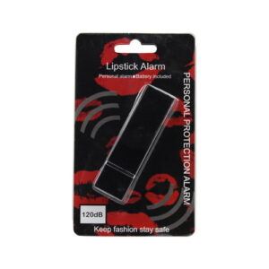 Lipstick Personal Alarm Black Package