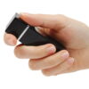 Lipstick Personal Alarm Black Closed in hand