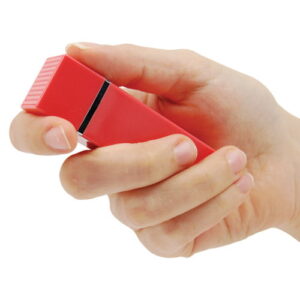 Lipstick Personal Alarm Pink Closed in Hand