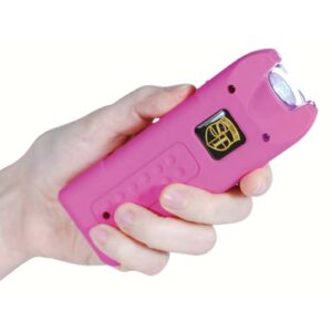 MultiGuard Stun Gun Pink in hand