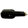 Spike Stun Gun Black on side charging port