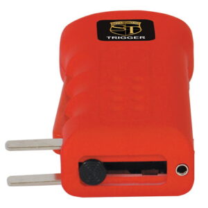 Trigger Stun Gun Flashlight Red Charging Plugs