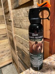 Guard Alaska Bear Spray on countertop