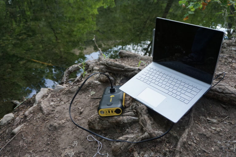 Lion Cub GO Portable Generator in the woods