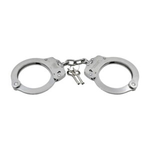 Police Force Stainless Steel NIJ Handcuffs w/ keys