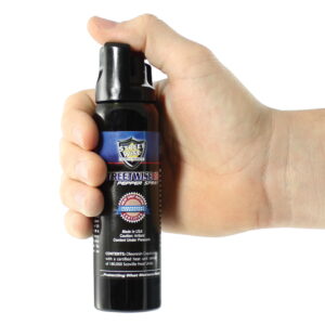 Streetwise 18 Pepper Spray 4 oz in hand