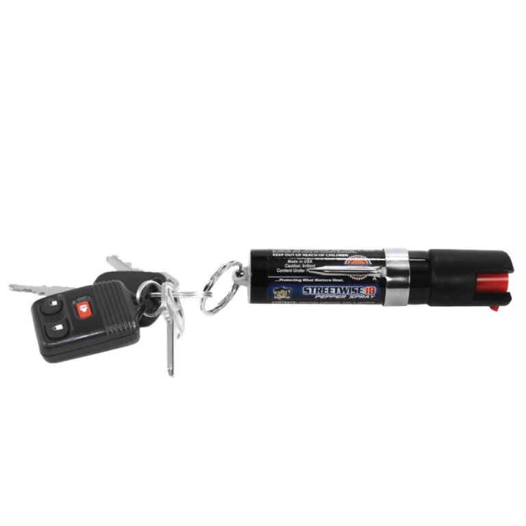 Streetwise 18 Pepper Spray 3/4 oz. Keyring & Clip on side w/ keys