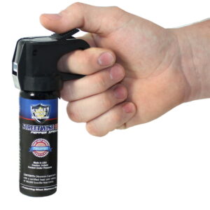 Streetwise 18 Pepper Spray Fire Master 3 oz in hand