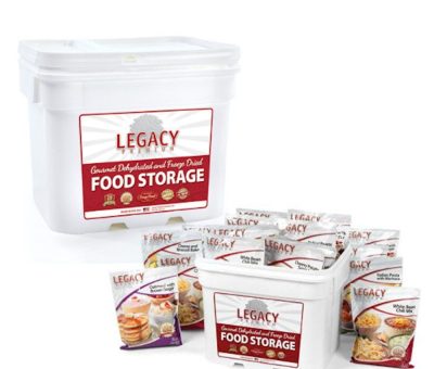 240 Servings Food Storage w/ Open Bucket