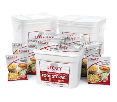 360 Servings Food Storage w/ Open Bucket