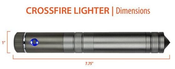 InstaFire CrossFire Plasma Lighter dimensions