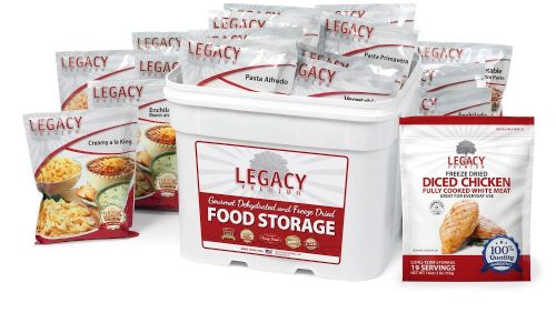 Legacy Premium Chicken and Entree Combo Bucket - 79 Servings