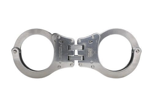 Police Force Hinged Stainless Steel NIJ Handcuffs