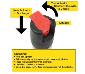 SW23 Pepper Spray Hard Case Instructions